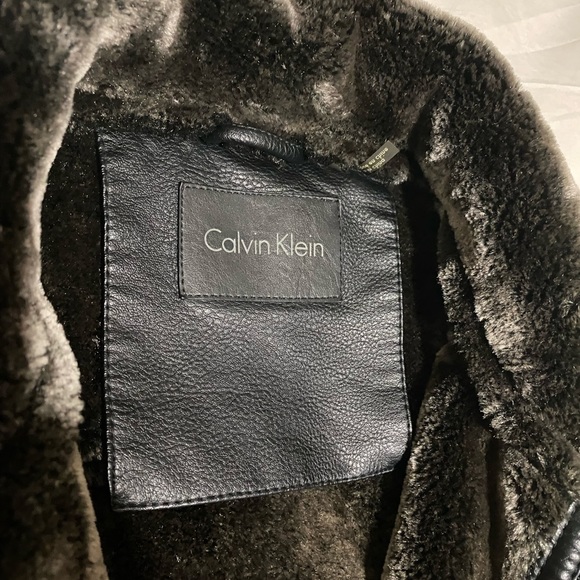Calvin Klein faux leather jacket - Picture 3 of 5